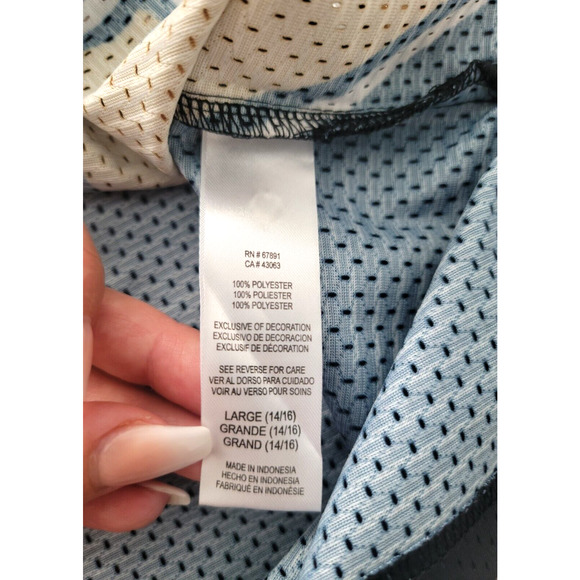 Mitchell & Ness Youth Large 14/16 New Orleans Saints Black Historic Logo Jersey - Picture 12 of 12